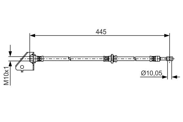 BH1383 BOSCH 430 mm, 10,2 mm Length: 430mm, Internal Thread 1: M10x1mm Brake line 1 987 481 497 buy