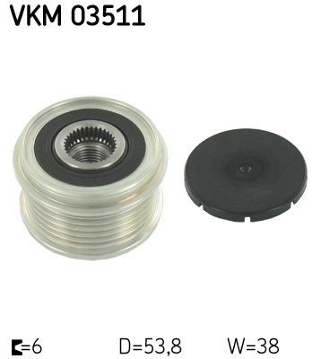 VKM 03511 SKF Freewheel clutch alternator buy cheap