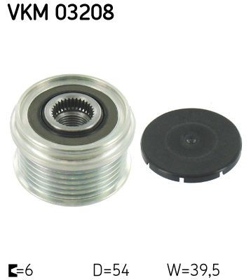 VKM 03208 SKF Alternator spares RENAULT Width: 39,5mm, Requires special tools for mounting