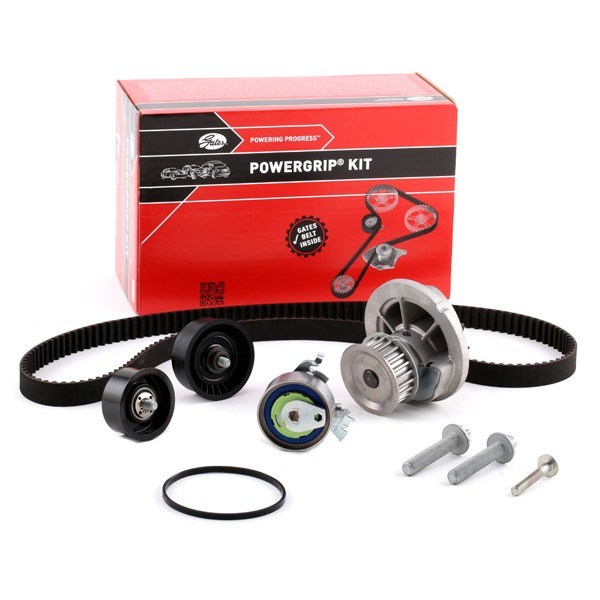 Opel ASTRA Water pump and timing belt kit GATES KP25499XS-3 cheap