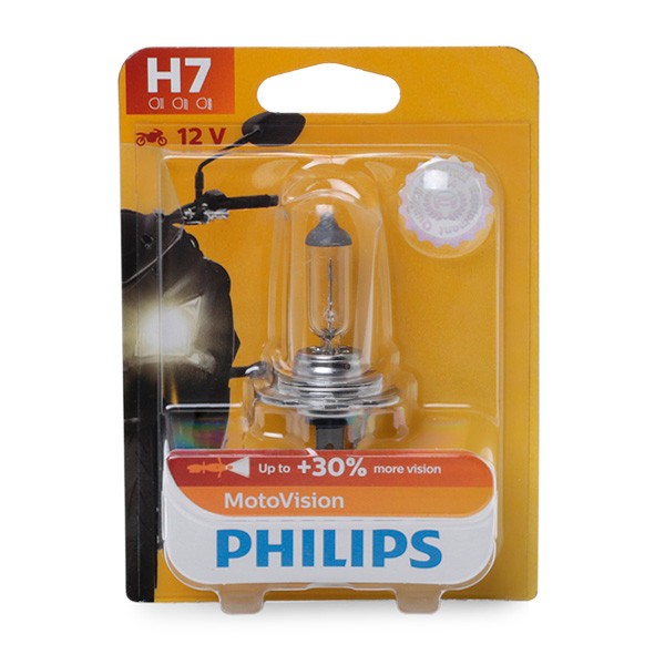 APRILIA SHIVER Glühlampe, Fernscheinwerfer H7 12V 55W PX26d, Halogen PHILIPS Vision Moto 12972PRBW