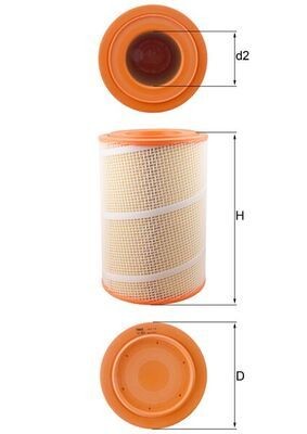 70591088 MAHLE ORIGINAL 371,0mm, 246,0mm, Filter Insert Height: 371,0mm, Height 1: 360mm Engine air filter LX 2021 buy