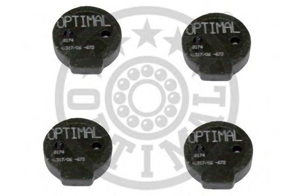 OPTIMAL 9174 Brake Pad Set, disc parking brake 95 663 072