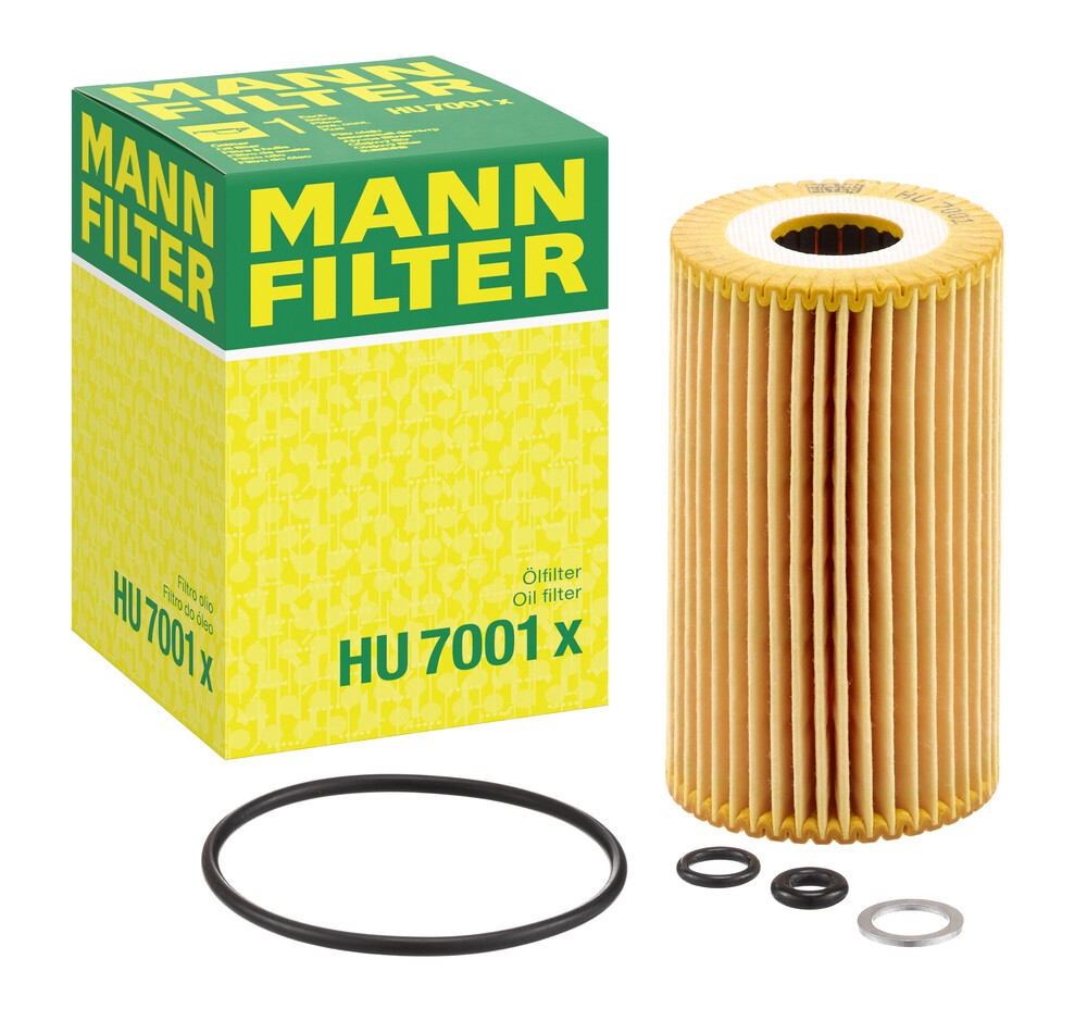 MANN-FILTER Oljefilter HYUNDAI,KIA HU 7001 x 263202A500,263202A501,263203C300 Motoroljefilter 263203C30A,263203C700,263203F100,S263202A500,S263202A501