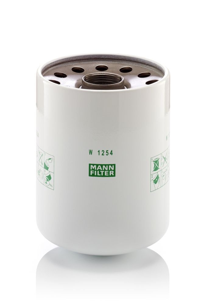MANN-FILTER 1 1/2-12 UNF, with seal, Spin-on Filter Inner Diameter 2: 120mm, Outer Diameter 2: 129mm, Ø: 129mm, Height: 170mm Oil filters W 1254 x buy