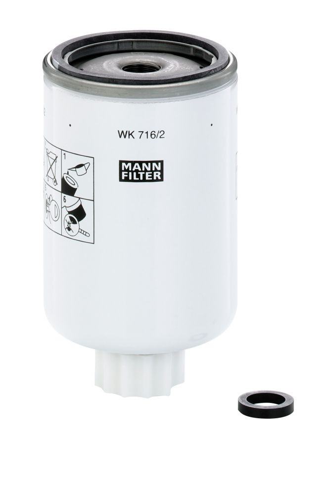 MANN-FILTER with seal Height: 130mm Inline fuel filter WK 716/2 x buy