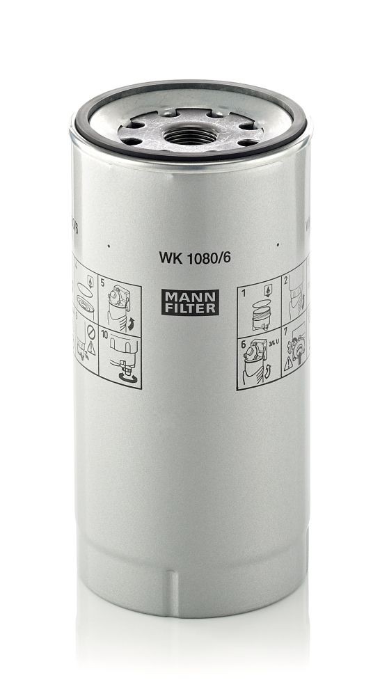 MANN-FILTER WK 1080/6 x Kraftstofffilter für MERCEDES-BENZ ACTROS MP4 / MP5 LKW in Original Qualität