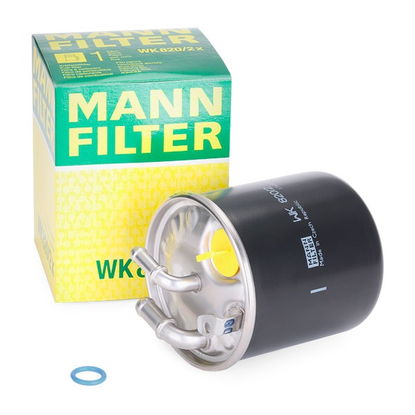 MANN-FILTER WK820/2x Fuel filters 10mm, 8mm, with seal