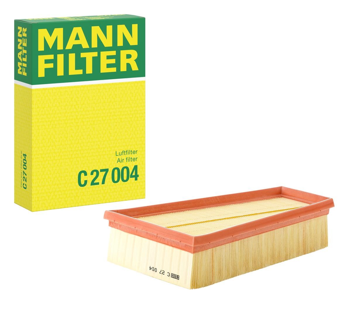 C27004 Air filter C 27 004 MANN-FILTER 58mm, 177mm, 262mm, Filter Insert