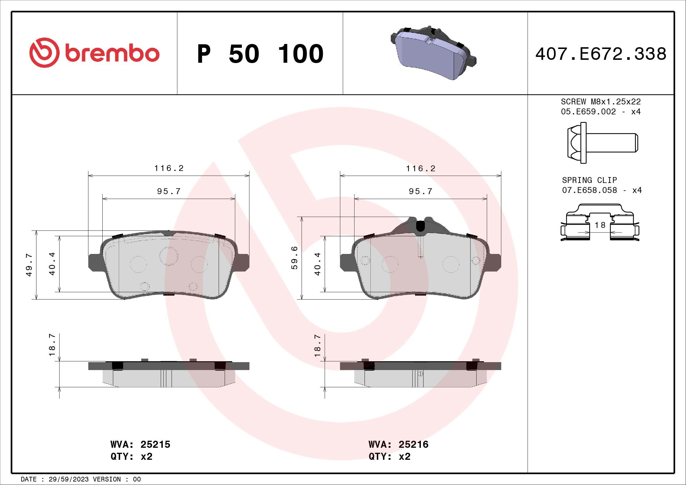 BREMBO Brake pad set, disc brake 25215 buy online