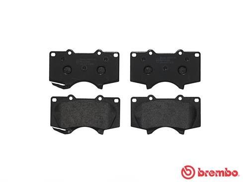 P83102 Set of brake pads 7877D976 BREMBO with acoustic wear warning, without accessories