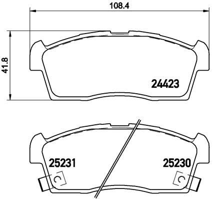 Suzuki ALTO Set of brake pads 7280486 BREMBO P 61 108 online buy