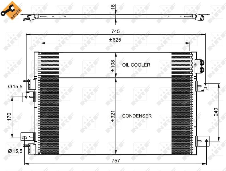 NRF 350031 Air conditioning condenser DODGE experience and price