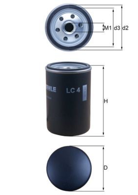 MAHLE ORIGINAL LC 4 Luftfilter für DAF CF 65 LKW in Original Qualität