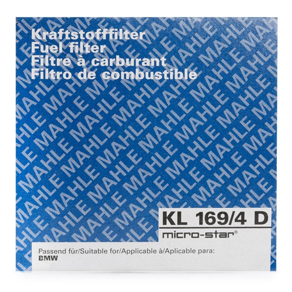 MAHLE ORIGINAL KL 169/4D Fuel filters In-Line Filter, 8,0mm