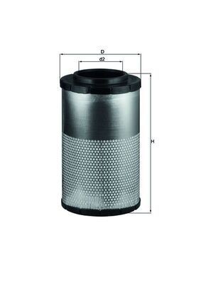 MAHLE ORIGINAL LX 3059 Air filter 371,0mm, 214,5mm, Filter Insert