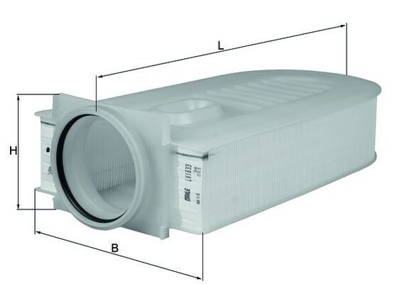 LX1833 Air filter LX1833 MAHLE ORIGINAL 68,0mm, 176mm, 350,3mm, Filter Insert