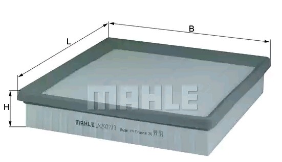 MAHLE ORIGINAL Air filter LX 2077/3