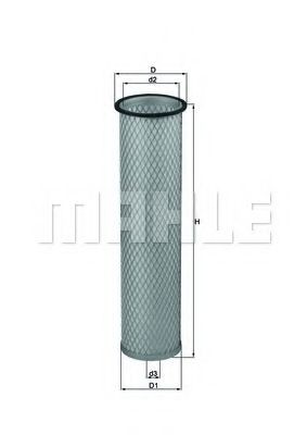 MAHLE ORIGINAL LXS 212 Secondary Air Filter 95,5, 87 mm
