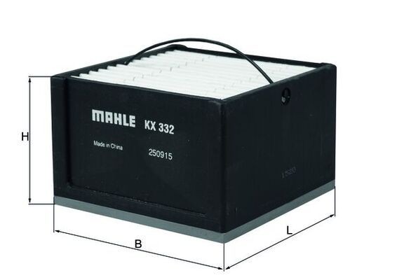 70569623 MAHLE ORIGINAL Filter Insert, Pre-Filter Height: 55,0mm Inline fuel filter KX 332 buy
