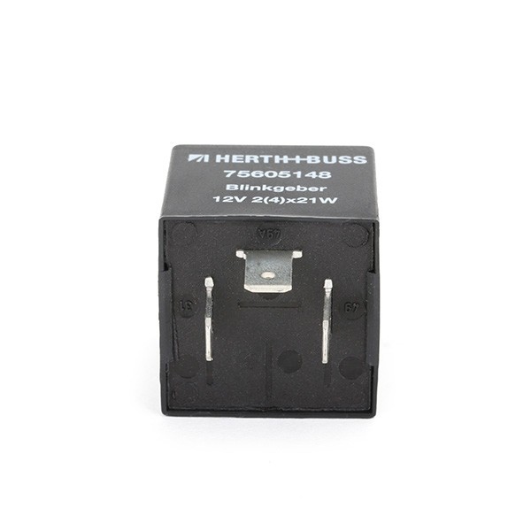 HERTH+BUSS ELPARTS 75605148 Flasher relay 12V, Electronic, 2/4 x 21 + 5W