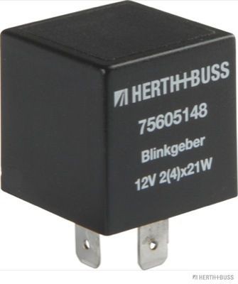75605148 Indicator relay 75605148 HERTH+BUSS ELPARTS 12V, Electronic, 2/4 x 21 + 5W