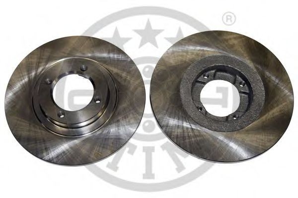 OPTIMAL BS-4000 Brake disc Front Axle, 226x10mm, 4/4, solid