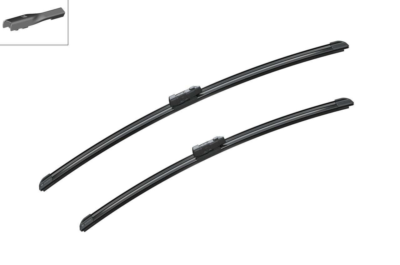 3397007862 Window wiper A 862 S BOSCH 600, 530 mm, Beam, for left-hand drive vehicles