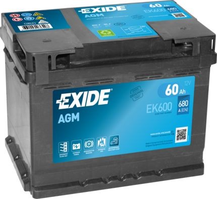 EK600 Stop start battery EXIDE 560 901 068 review and test