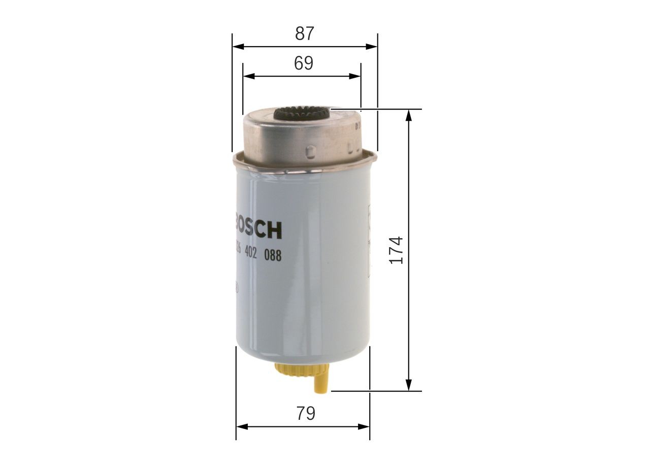 OEM-quality BOSCH F 026 402 088 Fuel filters