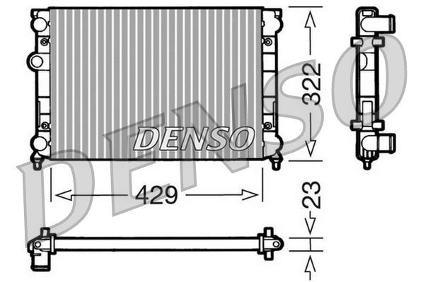 DENSO DRM32007 Engine radiator VW Vento 1h2 1.4 55 hp Petrol 1995 price