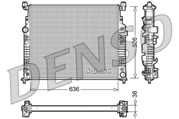 DENSO DRM17006 Radiator W164 ML 300 CDI 3.0 4-matic 204 hp Diesel 2011 price