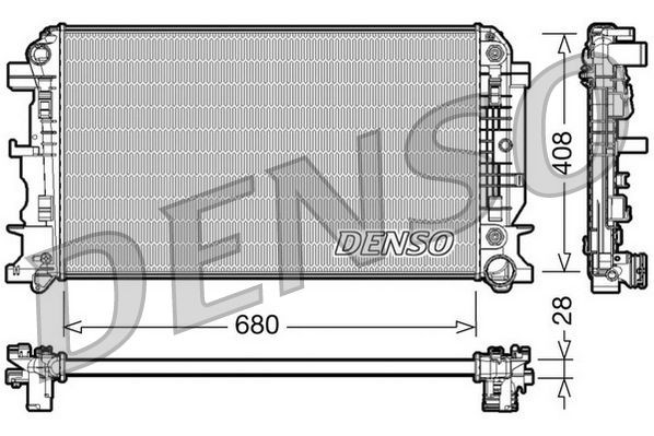 DENSO DRM17044 Engine radiator A906 500 14 02