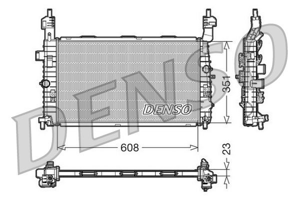 DENSO DRM20092 Engine radiator 13128930