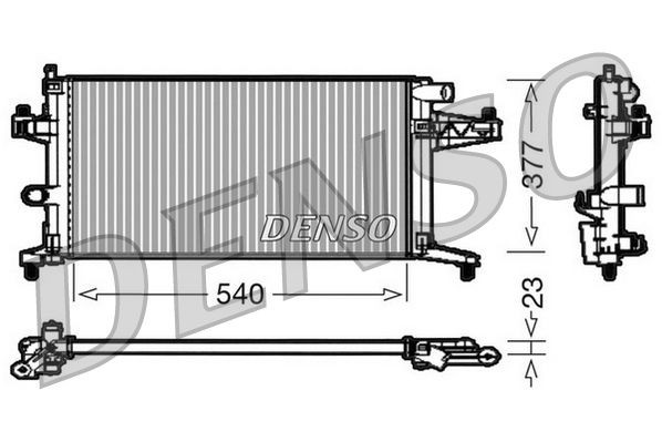 DENSO DRM20038 Engine radiator 920 195 6