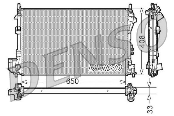 DENSO DRM20087 Engine radiator 24418343
