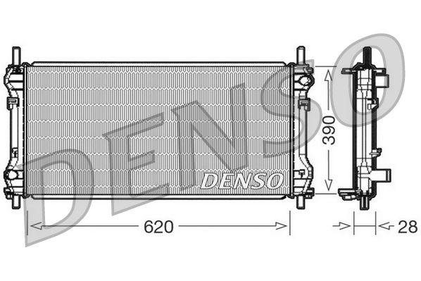 DENSO DRM10102 Engine radiator 1C1H 8005 GB
