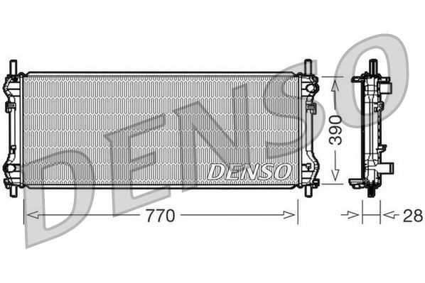 DENSO DRM10103 Engine radiator 4041555