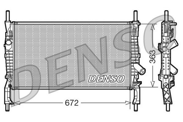 DENSO DRM10105 Engine radiator 1494933