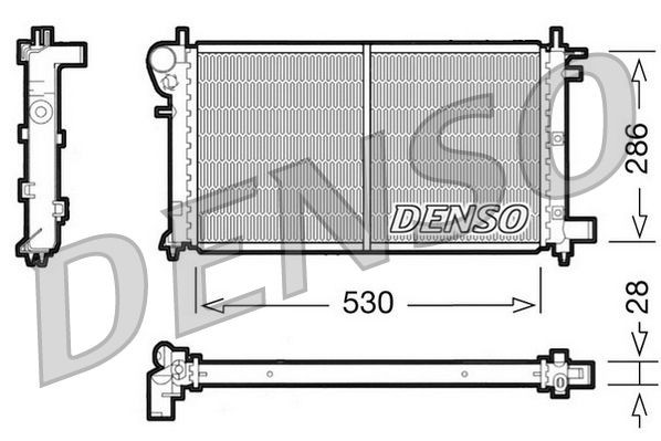DENSO DRM21003 Engine radiator 1330-05