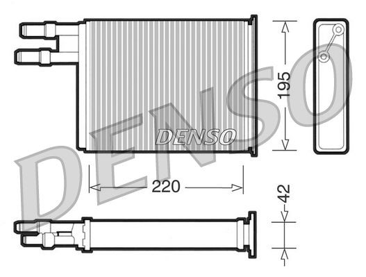 DENSO Heat exchanger, interior heating CITROËN Relay I Van (244) new DRR09031