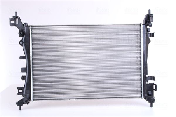 NISSENS 630743 Engine radiator Aluminium, 540 x 378 x 23 mm, without gasket/seal, without expansion tank, without frame, Mechanically jointed cooling fins