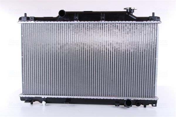 NISSENS 68114 Engine radiator Aluminium, 350 x 648 x 26 mm, with gaskets/seals, without expansion tank, without frame, Brazed cooling fins