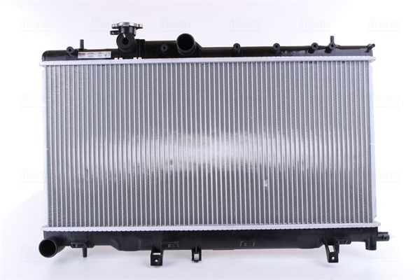 NISSENS 67708 Engine radiator Aluminium, 340 x 688 x 26 mm, without gasket/seal, without expansion tank, without frame, Brazed cooling fins