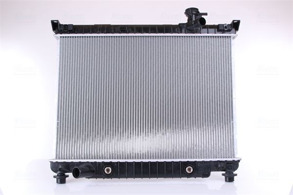 69211 NISSENS Radiators SAAB Aluminium, 460 x 655 x 26 mm, without gasket/seal, without expansion tank, without frame, Brazed cooling fins