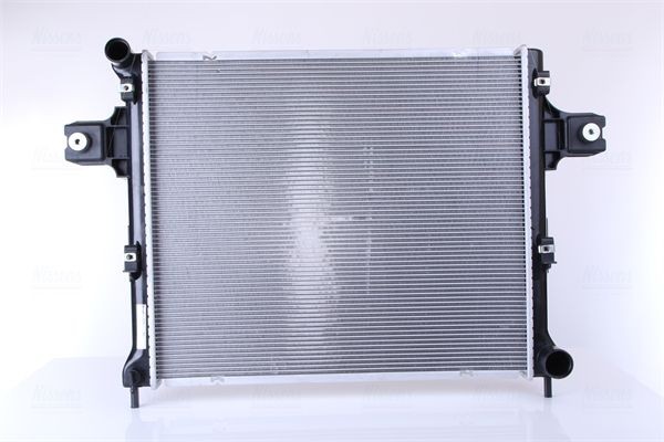 NISSENS 61022 Engine radiator Aluminium, 591 x 509 x 32 mm, with gaskets/seals, without expansion tank, without frame, Brazed cooling fins