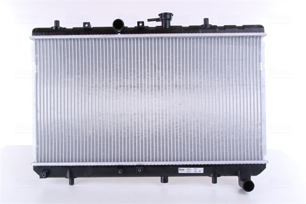 NISSENS 66665 Engine radiator Aluminium, 350 x 648 x 16 mm, with gaskets/seals, without expansion tank, without frame, Brazed cooling fins