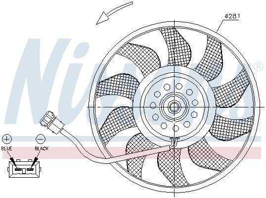 OEM-quality NISSENS 85618 Radiator cooling fan