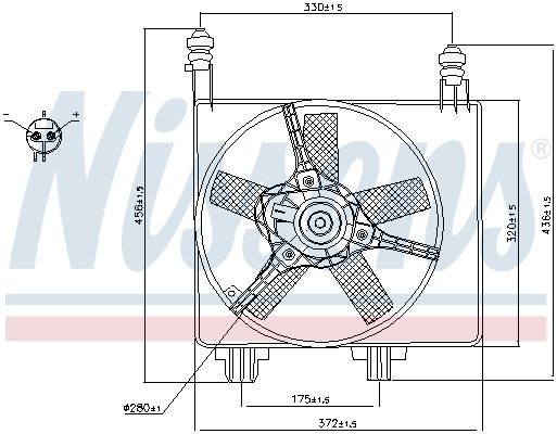 OEM-quality NISSENS 85056 Radiator cooling fan