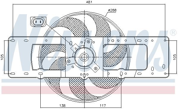 OEM-quality NISSENS 85499 Radiator cooling fan
